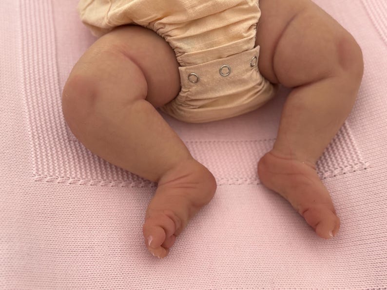 Ready to Ship Reborn Baby Girl – Realistic Asian Newborn – OOAK – Handcrafted Art Doll – 56 cm