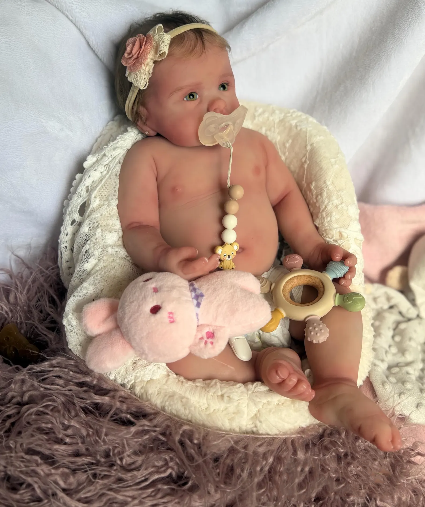 full silicone reborn doll car