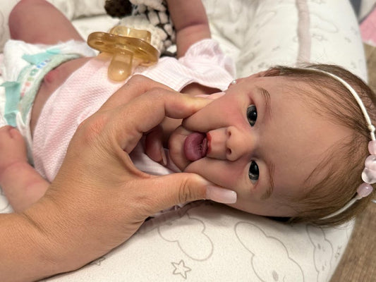 Reborn silicone baby (with bottle feeding system)