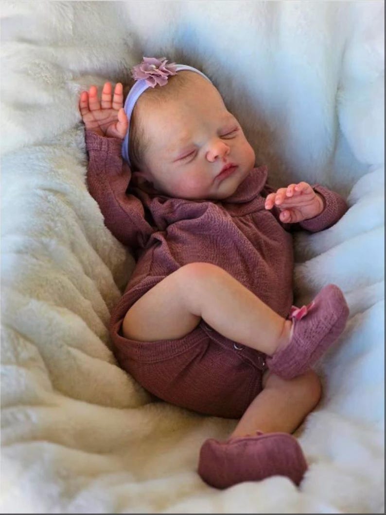 20Inch Reborn Dolls, Lifelike Newborn Baby Dolls, Hand-Painted Sleeping Reborn Baby Girl Christmas Gift, Read to Ship
