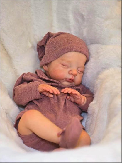 20Inch Reborn Dolls, Lifelike Newborn Baby Dolls, Hand-Painted Sleeping Reborn Baby Girl Christmas Gift, Read to Ship