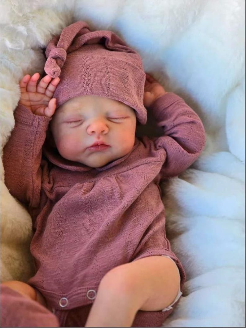 20Inch Reborn Dolls, Lifelike Newborn Baby Dolls, Hand-Painted Sleeping Reborn Baby Girl Christmas Gift, Read to Ship