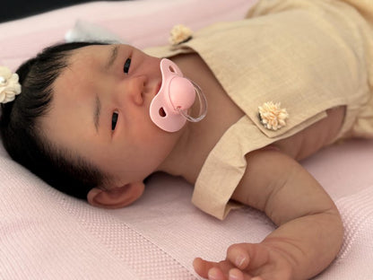Ready to Ship Reborn Baby Girl – Realistic Asian Newborn – OOAK – Handcrafted Art Doll – 56 cm